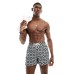 Aray geo print swim shorts in black and white Черно-белый, XS