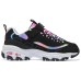 Skechers Girls Cushioning, Wear Resistant Kids Lifestyle Shoes Black Multicolor Teenagers Черный, 30