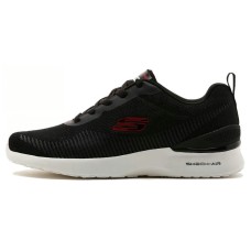 Skechers Cushioning Wear-Resistant Low-Top Casual Running Shoes Men's Black Red Красно-черный, 42