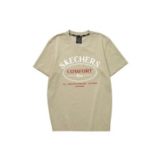 Skechers Colorful T-Shirts Men Beige Brown/01GA Beige Brown/01GA, XL
