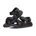 Skechers Elite Flex Velcro Sports Black Sandals 45