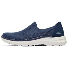 Skechers Go Walk 6 Durable Breathable Lightweight Low Top Casual Shoes Men's Blue Синий, 43.5