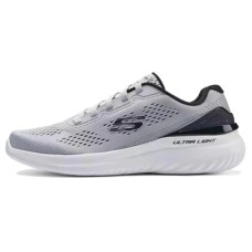 Skechers Anti Slip And Wear Resistant Breathable Low Top Casual Running Shoes Men's Gray Black Серый черный, 40