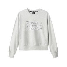 Skechers Sports Life Collection Sweatshirt Women's Light Heather Gray Light Heather Gray-0248, S