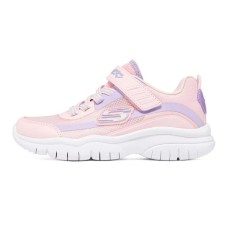 Skechers Flex Blast Slip-Resistant Cushioning Wear-Resistant Low-Top Kids Lifestyle Shoes Pink Purple Teenagers 27.5