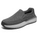 Skechers Cushioning, Wear Resistant Low Top Casual Shoes Men's Gray Серый, 43