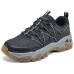 Skechers OUTDOOR Anti-Slip Wear-Resistant Low-Top Casual Shoes Men's Black Gray Color Черный, 39