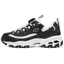 Skechers Girls Anti-Kick Cushioning Kids Lifestyle Shoes Black White Teenagers Черно-белый, 27.5