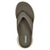 Skechers ON THE GO Rubber Sole Massage Flip Flops Men's Gray Brown Серо-коричневый, 45