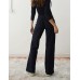 COLLUSION straight leg waffle pant in navy Синий, US 6
