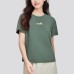 Skechers Drop Shoulder Sleeve T-Shirt Women's Orchid Green Orchid Green, S