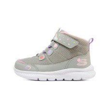 Skechers Slip Resistant Cushioning Kids Lifestyle Shoes Gray Pink Children Aged 3 7 Years Old Серый/Розовый, 22