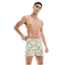 Aray floral abstact print swim shorts in green Зеленый, L