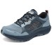 Skechers MEN'S GO Anti-Slip Wear-Resistant Low-Top Running Shoes Men's Dark Gray Blue dark gray blue, 41