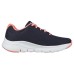 Skechers Arch Fit Cushioned Anti-Slip Wear-Resistant Breathable Lightweight Low-Top Casual Shoes Women's Blue Pink 40