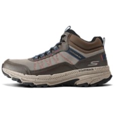 Skechers MEN'S GO Anti-Slip Wear-Resistant Mid-Top Running Shoes Men's Brown Brown/Multicolor, 41