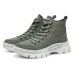 Skechers Roadies Abrasion Resistant Lightweight Cushioning High Top Canvas Shoes Women's Green Зеленый, 37