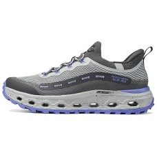 Skechers Slip Ins Anti-Slip Wear-Resistant Low-Top Running Shoes Women's Gray Purple Серый с фиолетовым, 36