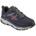 Skechers OUTDOOR Durable Breathable Low-Top Trekking Shoes Men's Black Blue Navy/Orange/NVOR, 45
