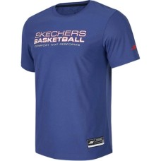 Skechers T Shirt Men's Deep Cobalt Blue Синий, L