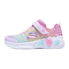 Skechers Girls Cushioning Breathable Kids Lifestyle Shoes Pink Purple Kids' Pink Purple, 31