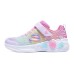 Skechers Girls Cushioning Breathable Kids Lifestyle Shoes Pink Purple Kids' Pink Purple, 31