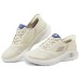 Skechers GO WALK Anti-Slip Wear-Resistant Low-Top Casual Shoes Women's Ecru 35
