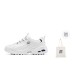 Skechers D'LITES 1.0 Anti Slip Wear Resistant Low Top Chunky Sneakers Women's White Blue White blue, 37