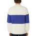 Men's Relaxed Fit Long Sleeve Rugby Stripe Crewneck Sweater дафна, L