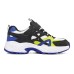 Skechers Stamina Series Slip Resistant Cushioning Abrasion Resistant Kids Lifestyle Shoes Black Blue Yellow Teenagers 27.5