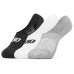 Skechers No Show Socks Unisex 3 Pack Black+White+Gray, S