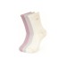 Skechers Mid Calf Socks Unisex 3 Pack 3 Pack (Beige/Windbell White/Pink Purple/0441), M