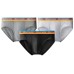 Skechers Underpants Men's 3 Pack, Gift Box Set 3 Pack (Black+Medium Gray+Light Gray), 2XL