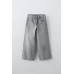 Джинсы wide leg ZARA Серый, 6 лет (116 см)