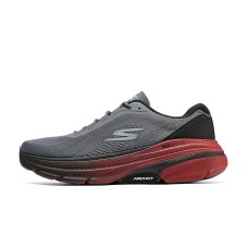 Skechers Max Cushioning Anti-Slip Wear-Resistant Low-Top Casual Running Shoes Men's Gray Red серый красный, 41