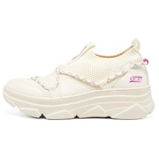 Skechers Bob's Cushioning Anti-Slip And Wear-Resistant Low-Top Casual Shoes Women's Ivory 38.5