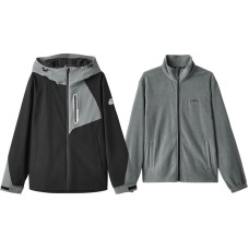Skechers Jackets Coats Men's Carbon Black сажа, L