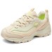Skechers DLITES Chunky Sneakers Women's Low-Top Beige/Pink Бежево-розовый, 37