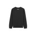 Skechers Crew Neck Fitted Long Sleeved Sweatshirt Unisex Carbon Black 0018 Carbon Black, XS