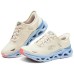 Skechers Glide Step Anti-Slip Wear-Resistant Low-Top Casual Shoes Women's Beige Blue Бежевый Синий, 36
