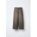 Джинсы wide leg с эффектом потертости ZARA Серый, 9-10 лет (140 см)