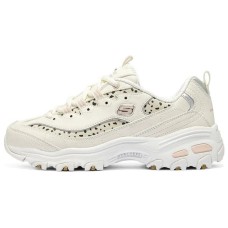 Skechers DLITES Cushioning Wear-Resistant Low-Top Casual Shoes Women's Ecru 36.5