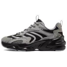 Skechers DLITES Anti Slip Wear Resistant Low Top Chunky Sneakers Men's Gray Black Серый черный, 39.5