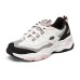 Skechers D'Lites Low Dad Shoes White/Black/Pink Women's 38