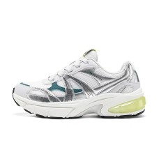 Skechers Anti Slip Wear Resistant Low Top Chunky Sneakers Women's Gray Gray/Mint Green/White, 37