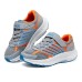 Skechers Wear-Resistant Breathable Slip-Resistant Casual Shoes Gray Orange Kids' Gray Orange, 32