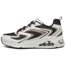 Skechers Street Cushioning Anti-Slip And Wear-Resistant Low-Top Casual Running Shoes Women's Beige Brown black/brown/beige, 35