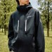 Skechers Waterproof And Windproof To Keep Warm Windbreaker Jacket Men's Carbon Black сажа, L