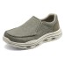 Skechers Cushioning Breathable Low-Top Casual Shoes Men's Khaki Зеленый, 45