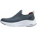 Skechers Cushioned Wear-Resistant Breathable Lightweight Low-Top Casual Shoes Men's Gray Серый, 42.5